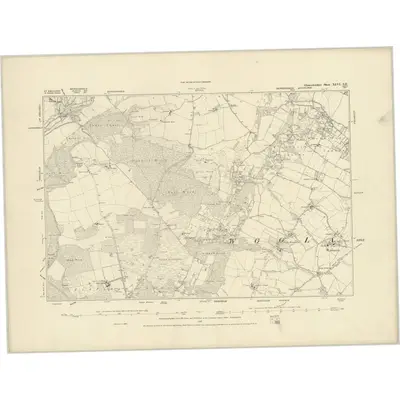 1880 Map of Gloucestershire XLVI.SE, 1887 Print