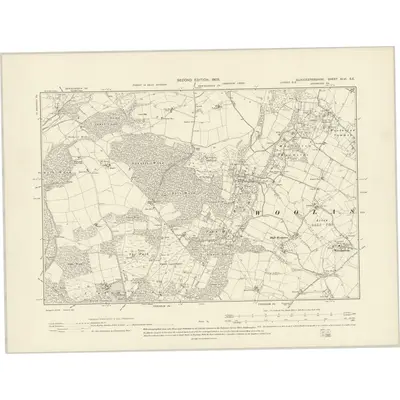 1900 Map of Gloucestershire XLVI.SE, 1903 Print