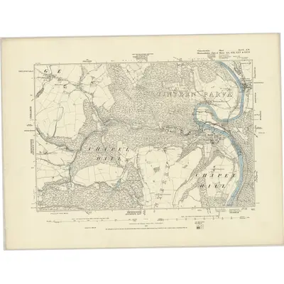 1880 Map of Gloucestershire XLVI.SW, 1887 Print