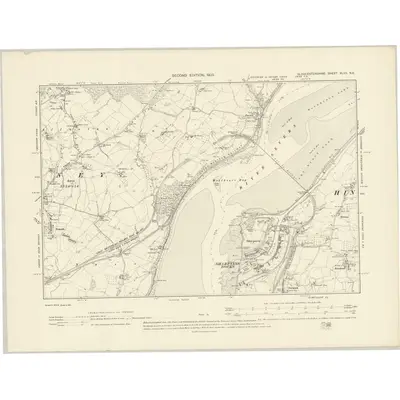 1901 Map of Gloucestershire XLVII.NE, 1903 Print