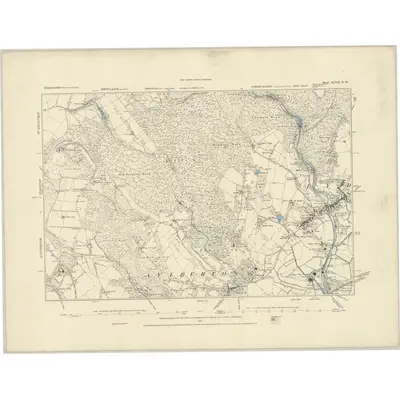 1878 Map of Gloucestershire XLVII.NW, 1883 Print