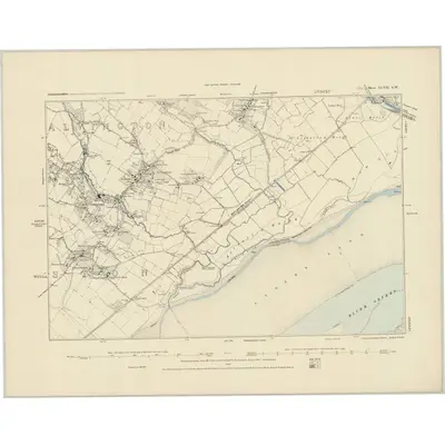 1879 Map of Gloucestershire XLVII.SW, 1886 Print