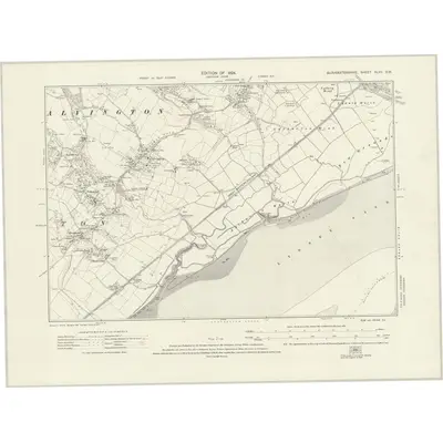 1920 Map of Gloucestershire XLVII.SW, 1924 Print