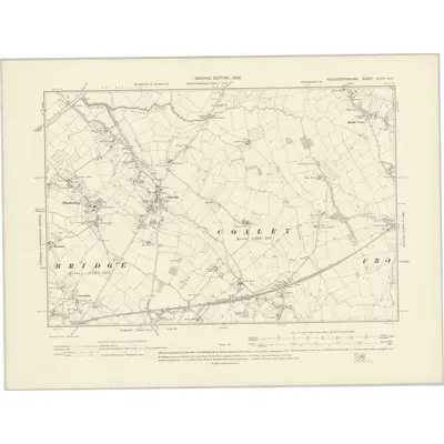 1901 Map of Gloucestershire XLVIII.NE, 1903 Print