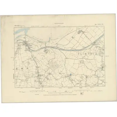 1879 Map of Gloucestershire XLVIII.NW, 1884 Print