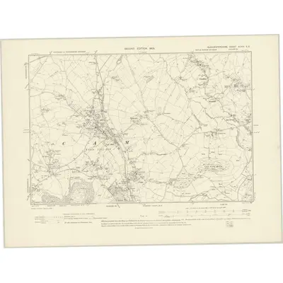 1901 Map of Gloucestershire XLVIII.SE, 1903 Print