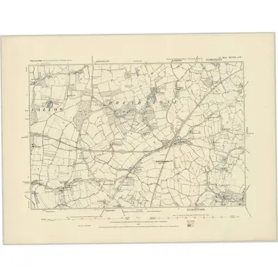 1879 Map of Gloucestershire XLVIII.SW, 1886 Print