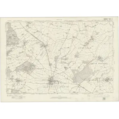 1919 Map of Gloucestershire XV, 1923 Print