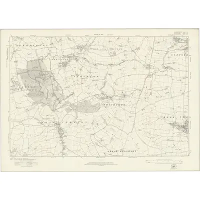 1920 Map of Gloucestershire XVa, 1923 Print