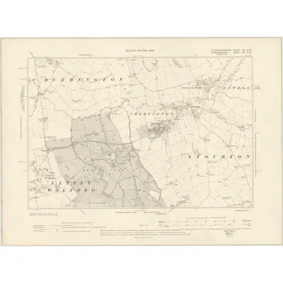 1900 Map of Gloucestershire XVA.NW, 1905 Print