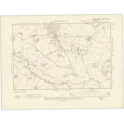 1901 Map of Gloucestershire XVII.SE, 1903 Print