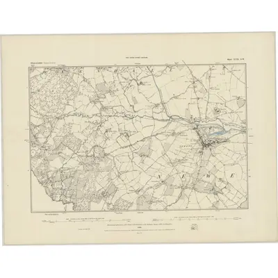 1881 Map of Gloucestershire XVII.SW, 1884 Print