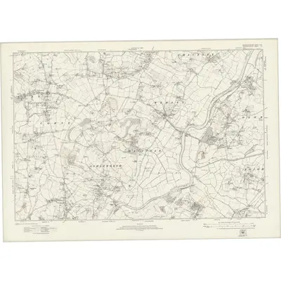 1921 Map of Gloucestershire XVIII, 1924 Print