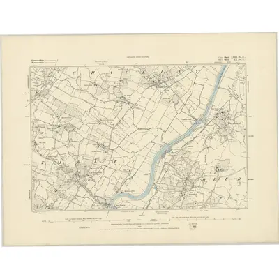 1882 Map of Gloucestershire XVIII.NE, 1883 Print