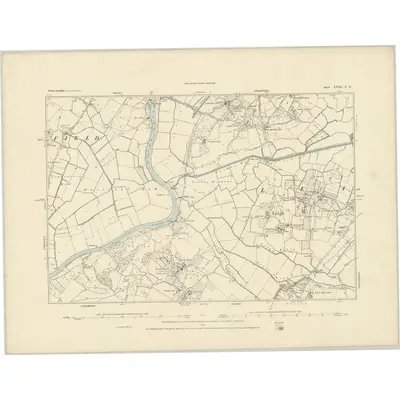 1882 Map of Gloucestershire XVIII.SE, 1883 Print