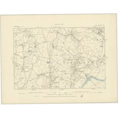 1882 Map of Gloucestershire XVIII.SW, 1883 Print