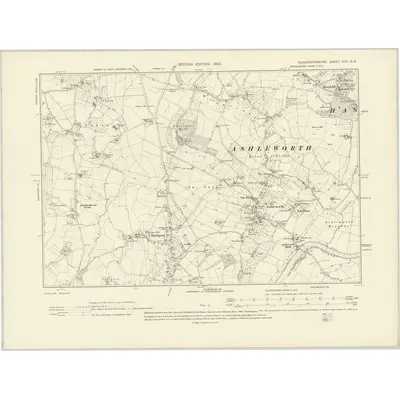 1901 Map of Gloucestershire XVIII.SW, 1903 Print