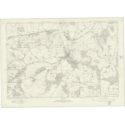 1921 Map of Gloucestershire XX, 1924 Print