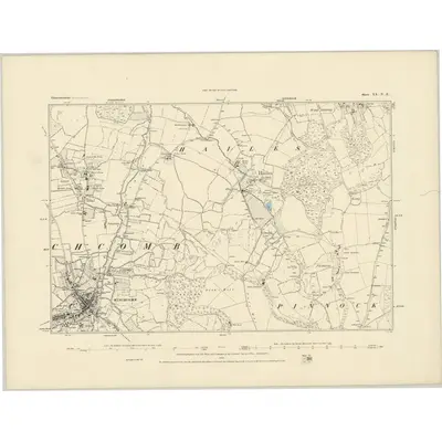 1882 Map of Gloucestershire XX.NE, 1883 Print