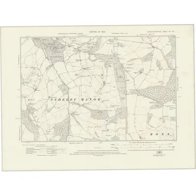 1921 Map of Gloucestershire XX.SE, 1924 Print