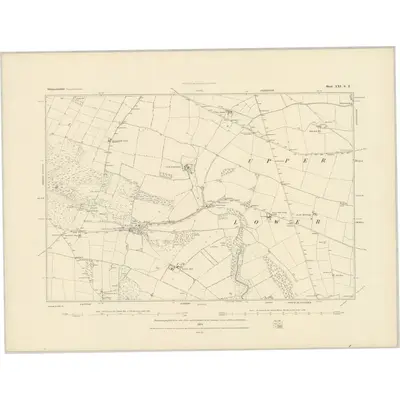1882 Map of Gloucestershire XXI.SE, 1884 Print