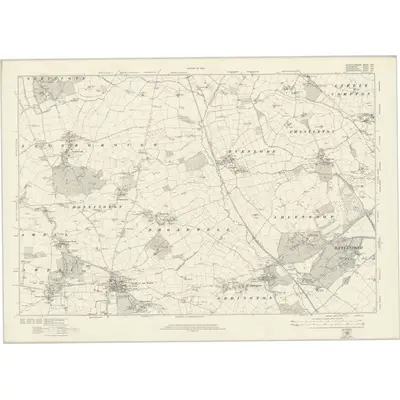 1919 Map of Gloucestershire XXII, 1923 Print