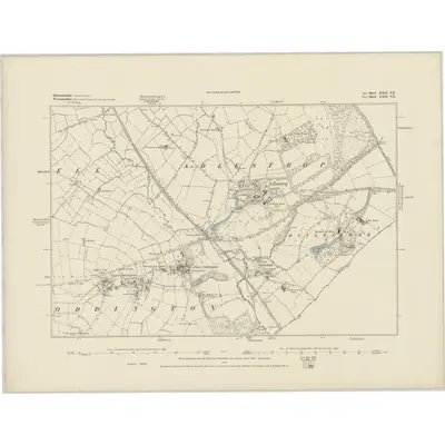 1883 Map of Gloucestershire XXII.SE, 1884 Print