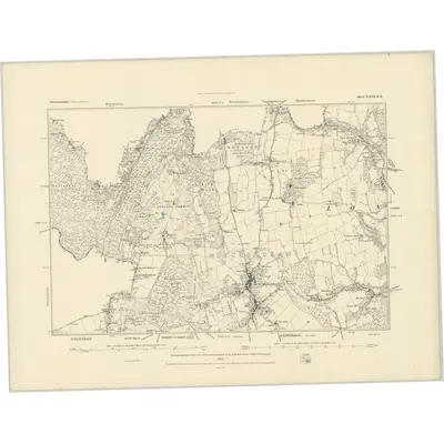 1878 Map of Gloucestershire XXIII.SE, 1883 Print