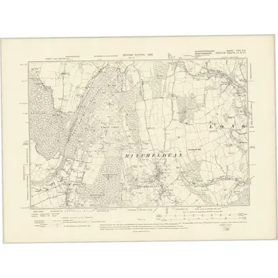 1901 Map of Gloucestershire XXIII.SE, 1903 Print