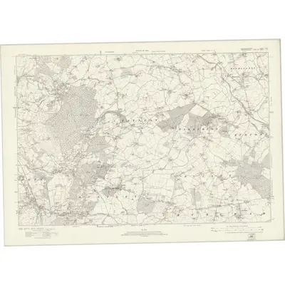 1921 Map of Gloucestershire XXIV, 1924 Print