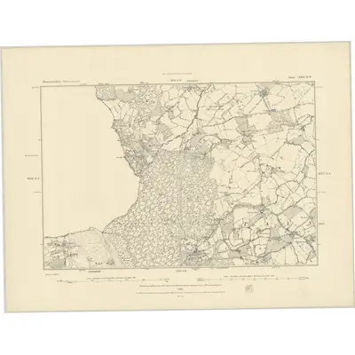 1881 Map of Gloucestershire XXIV.NW, 1883 Print