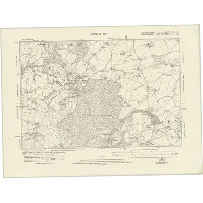 1921 Map of Gloucestershire XXIV.NW, 1924 Print