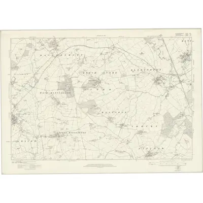 1919 Map of Gloucestershire XXIX, 1923 Print