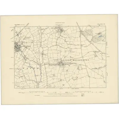 1881 Map of Gloucestershire XXIX.SW, 1885 Print