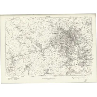 1920 Map of Gloucestershire XXVI, 1924 Print