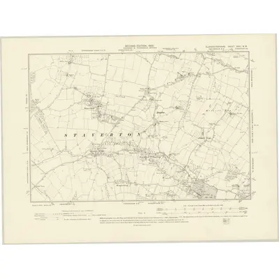 1901 Map of Gloucestershire XXVI.NW, 1903 Print