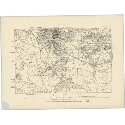 1884 Map of Gloucestershire XXVI.SE, 1885 Print