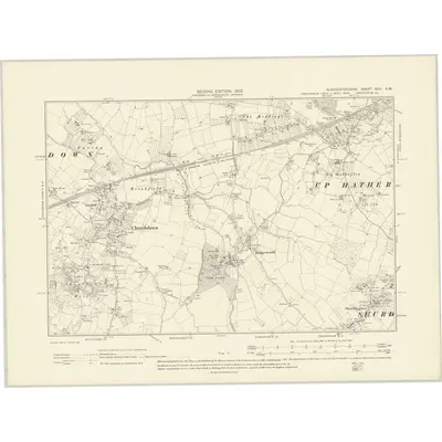 1901 Map of Gloucestershire XXVI.SW, 1903 Print