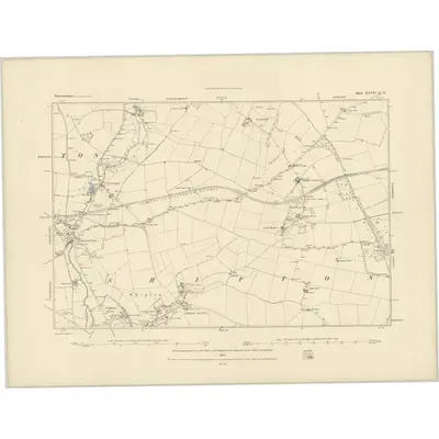 1882 Map of Gloucestershire XXVII.SE, 1883 Print