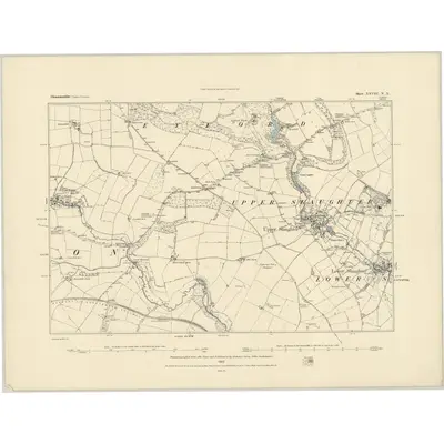 1882 Map of Gloucestershire XXVIII.NE, 1883 Print