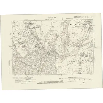 1920 Map of Gloucestershire XXX.NE, 1924 Print