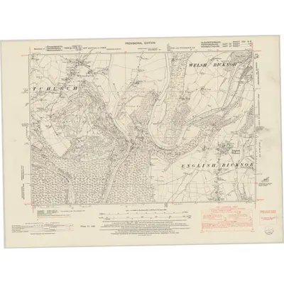 1943 Map of Gloucestershire XXX.NE, 1953 Print