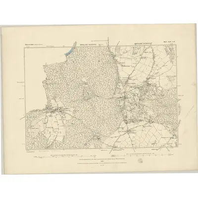 1878 Map of Gloucestershire XXX.SE, 1884 Print