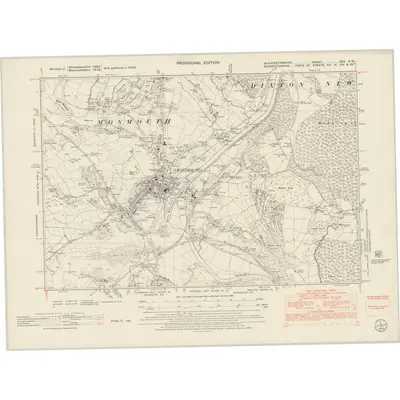 1943 Map of Gloucestershire XXX.SW, 1953 Print