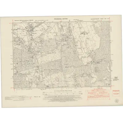1948 Map of Gloucestershire XXXI.NE, 1953 Print