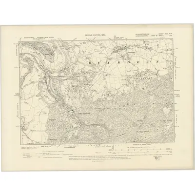 1901 Map of Gloucestershire XXXI.NW, 1903 Print