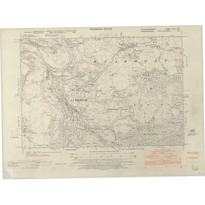 1943 Map of Gloucestershire XXXI.NW, 1953 Print