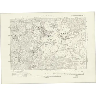 1921 Map of Gloucestershire XXXI.SE, 1924 Print
