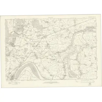 1920 Map of Gloucestershire XXXII, 1924 Print