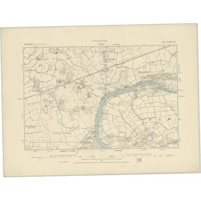 1879 Map of Gloucestershire XXXII.NE, 1884 Print